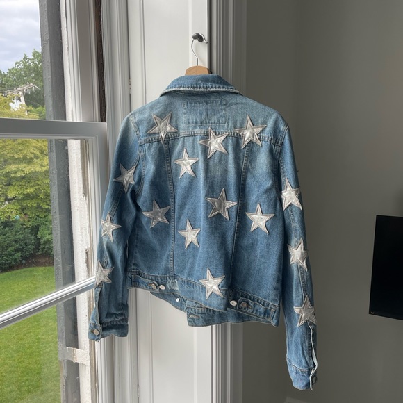 Bagatelle Cropped Star Jean Jacket - Picture 2 of 6